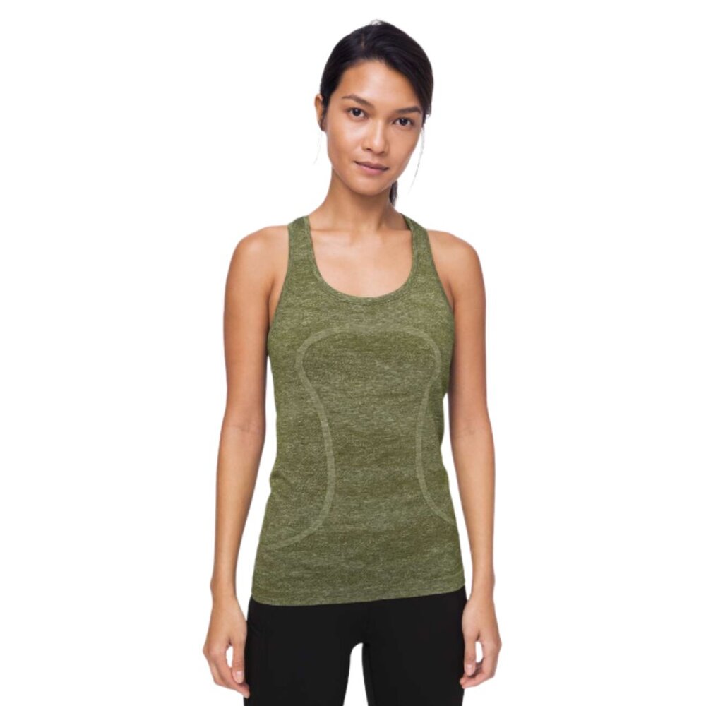 Lululemon Swiftly Tech Racerback Tank Top – Green Space Dye | Size 6
